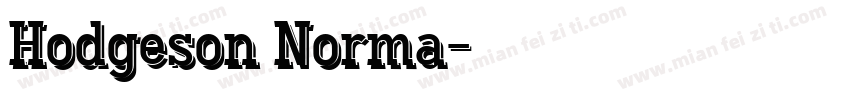 Hodgeson Norma字体转换